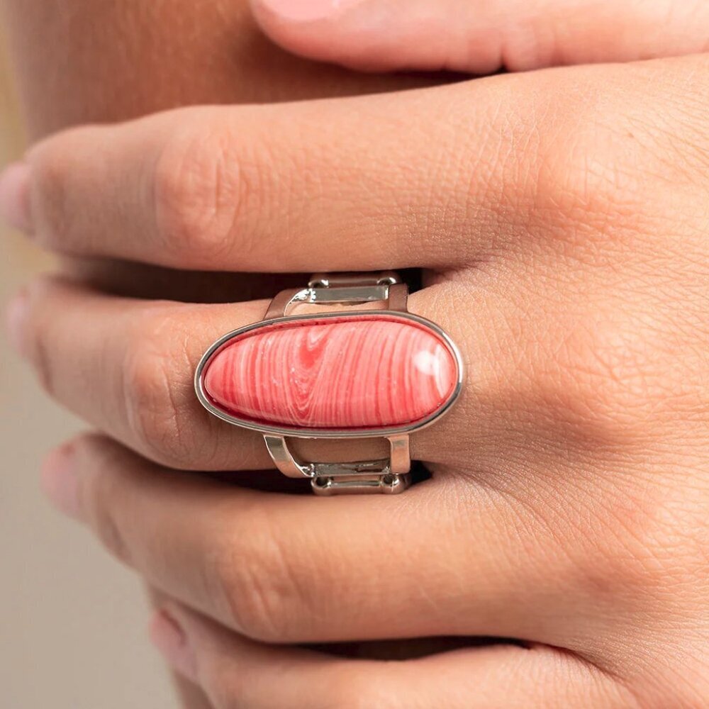 Paparazzi Jewelry Accessories - Eco Expression - Pink Ring - Vintage